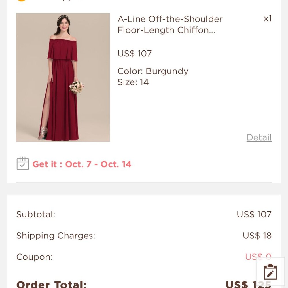 JJ's House A-Line Off-Shoulder Burgundy Bridesmaid Dress